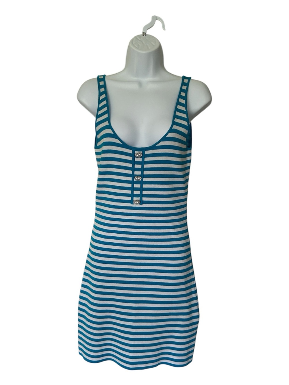 Aqua x Barbie Striped Tank Dress Size M - Picture 4 of 11